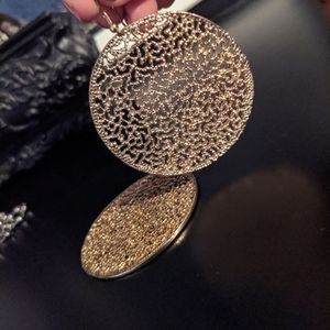 Gold earrings lace 2"